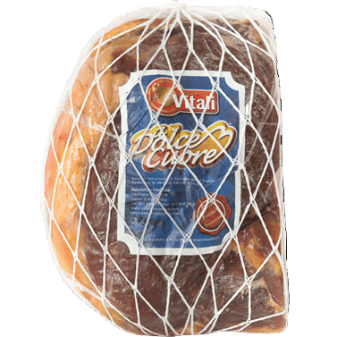 DOLCECUORE PROSCIUTTO CRUDO MATTONELLA 1/2 DRY CURED HAM £11.99 AL KG (APPROX. 3.5 KG) PROMO £10.79