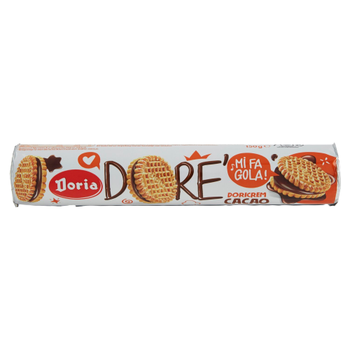 DORIA DORE' DORICREM BISCUITS COCOA STICK 150 GR (27 in a box)