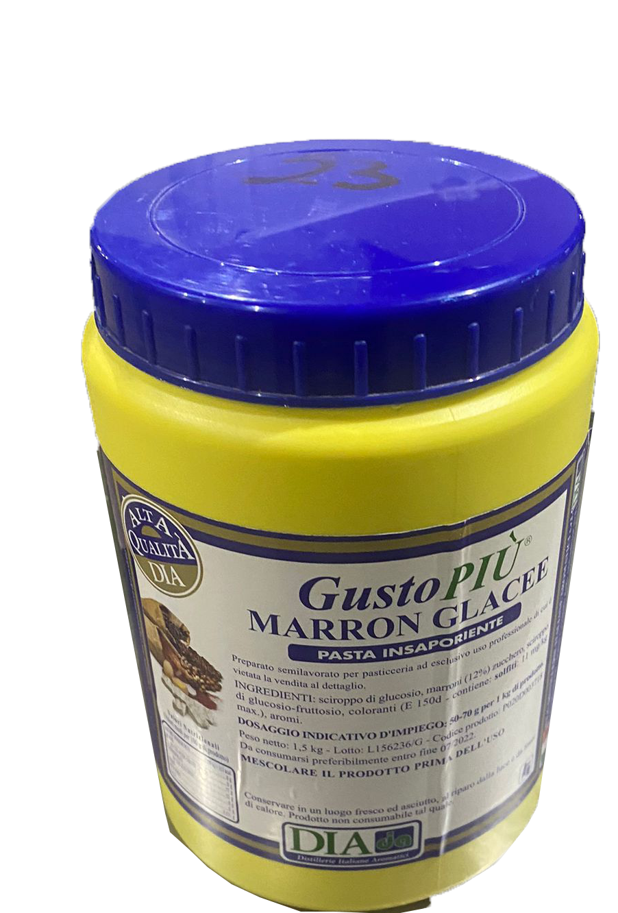 DIA GUSTO PIU' PASTA MARRON GLACE FARCITURA 1.5 KG (1 in a box)