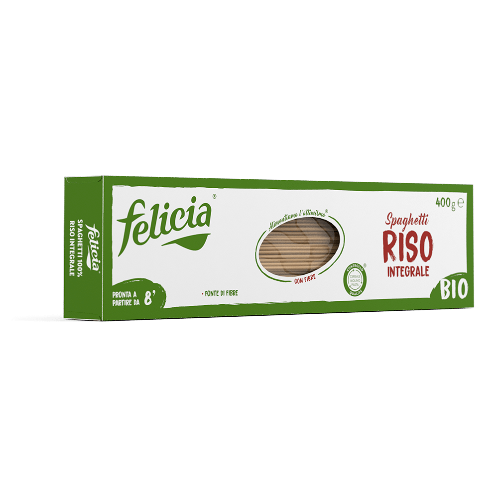 FELICIA PASTA GLUTEN FREE BROWN RICE SPAGHETTI 400 GR 12 IN A BOX FELICIA PASTA GLUTEN FREE BROWN RICE SPAGHETTI 400 GR 12 IN A BOX