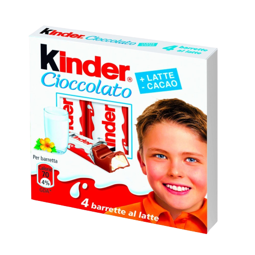 Kinder Chocolat - 4 batônnets - Ferrero - 50 g