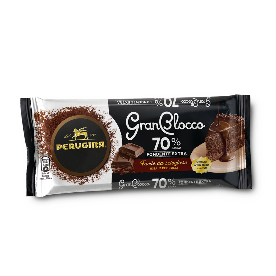 PERUGINA GRAN BLOCCO CHOCOLATE DARK EXTRA 70% 150 GR (23 in a box)