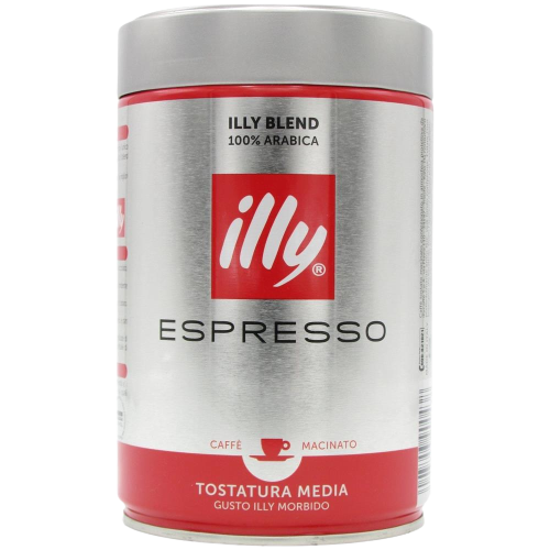 ILLY CAFFE' MACINATO MOKA ESPRESSO 250 GR (12 in a box) –   - The best E-commerce of Italian Food in UK