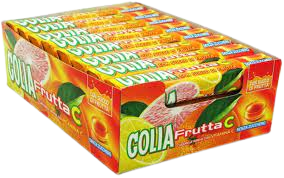GOLIA CANDY FRUITS C SUGAR FREE STICK 79 GR (24 in a box)