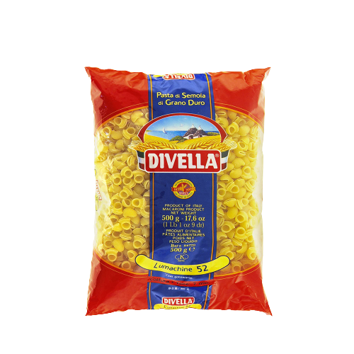 DIVELLA PASTA DI SEMOLA LUMACHINE N.52 500 GR (24 in a box)