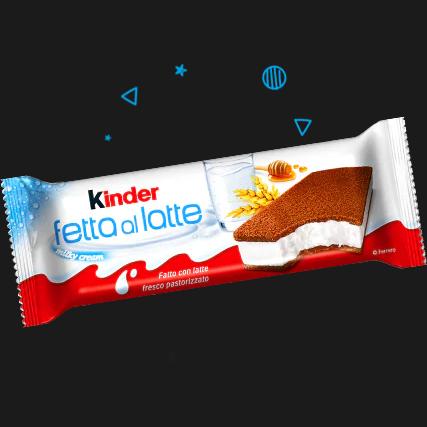 KINDER FETTA AL LATTE X5 140 GR (8 in a box)