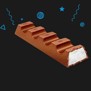 KINDER SNACK BARS MAXI CHOCOLATE T.6 126 GR (20 in a box)