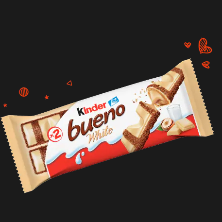 KINDER BUENO WHITE CHOCOLATE 39 GR X3 (10 in a box)
