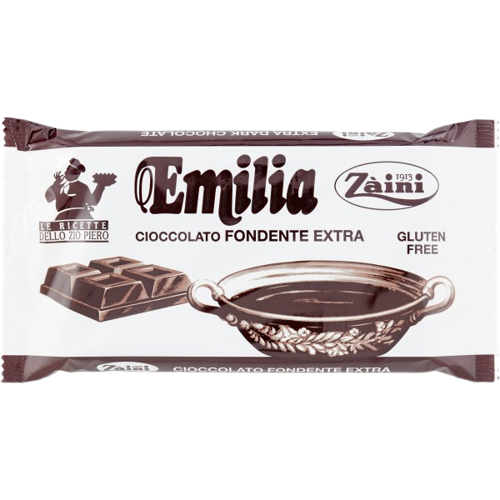 ZAINI EMILIA DARK CHOCOLATE EXTRA 50% COCOA 400 GR (15 in a box)