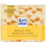 RITTER SPORT CHOCOLATE BAR WHITE WHOLE HAZELNUTS 100 GR (10 in a box)
