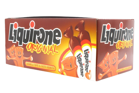 LIQUIRONE EXPO CANDY TOFFEE LIQUORICE FLAVOUR ORIGINAL X250 (1 in a box)
