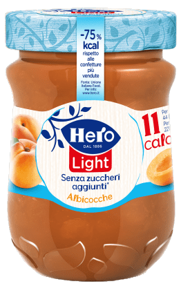 HERO LIGHT JAMS APRICOT SUGAR FREE 280 GR (8 in a box)