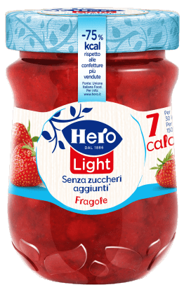 HERO LIGHT JAMS STRAWBERRY SUGAR FREE 240 GR (8 in a box)