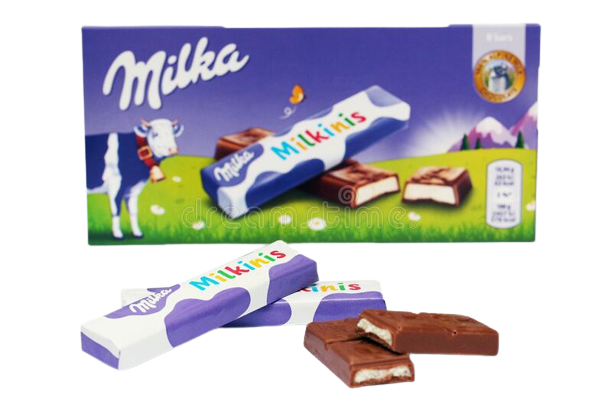 MILKA SNACK BARS MILKINIS MILK CHOCOLATE 87 GR (20 in a box)