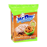 MR.DAY MUFFIN DROPS OF DARK CHOCOLATE GLUTEN FREE X6 252 GR (10 in a box)