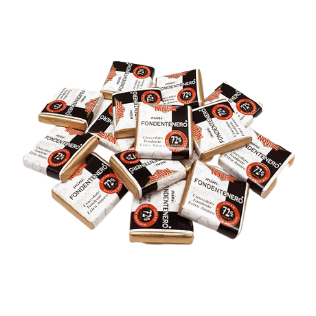 NOVI PRALINES MINI FONDENTENERO EXTRA DARK 72% 160 GR (10 in a box)