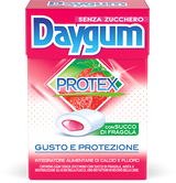 DAYGUM CHEWING GUM PROTEX STRAWBERRY SUGAR FREE 60 GR (20 in a box)