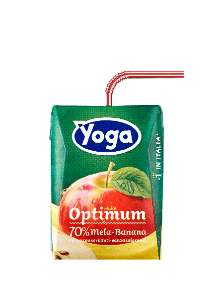 YOGA OPTIMUM FRUIT JUICE APPLE BANANA BRICK 200 ML X3 (8 in a box)