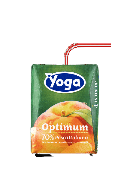 YOGA OPTIMUM FRUIT JUICE PEACH BRICK 200 ML X3 (8 in a box)