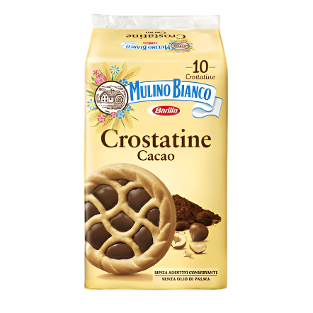 MULINO BIANCO SNACK CROSTATINE COCOA X10 400 GR (12 in a box)