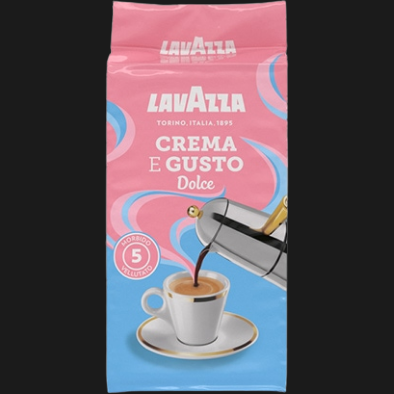 LAVAZZA CAFFE' MACINATO CREMA E GUSTO DOLCE 250 GR X2 (10 in a box) –   - The best E-commerce of Italian Food in UK