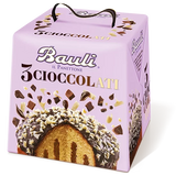 BAULI PANETTONE 3 CIOCCOLATI 750 GR ( 16 in a box)