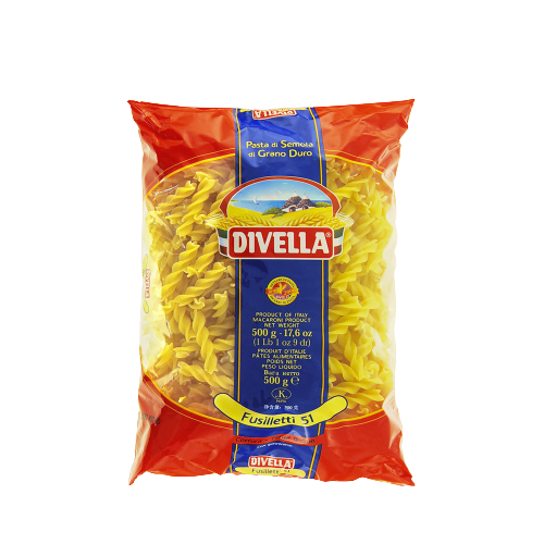DIVELLA PASTA DI SEMOLA FUSILLETTI N.51 500 GR (24 in a box)