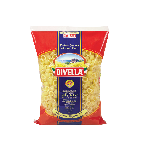 DIVELLA PASTA DI SEMOLA NOCELLINE RIGATE N.57 500 GR (24 in a box)