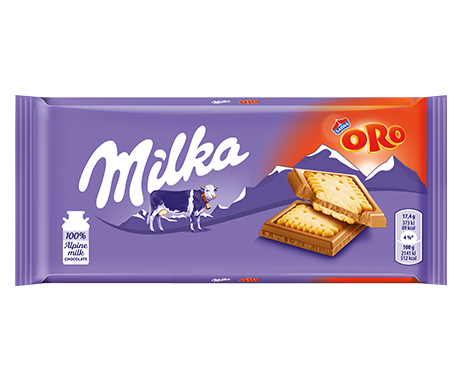 MILKA CHOCOLATE BAR MILK ORO CIOK 87 GR (18 in a box)