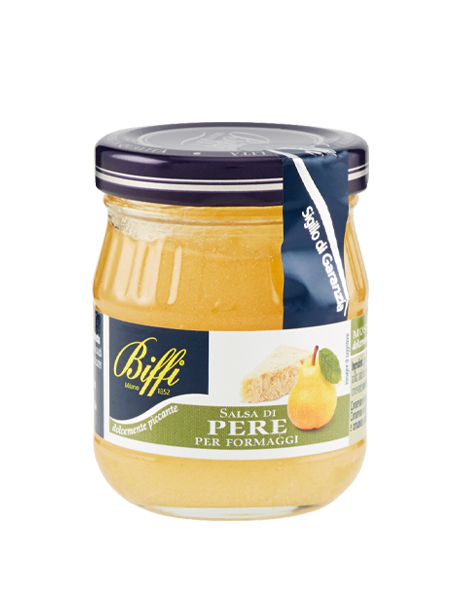BIFFI SPREAD SAUCE PEAR JAR 100 GR (12 in a box) FOR CHEESE