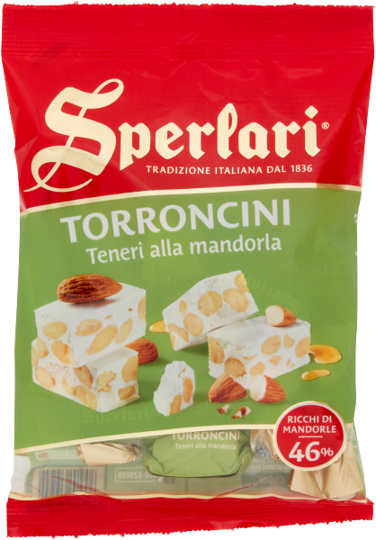 SPERLARI PRALINES TORRONCINI SOFT ALMOND 117 GR (45 in a box)