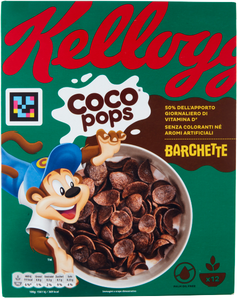 KELLOGG'S CEREALS COCO POPS BARCHETTE 330 GR (10 in a box)