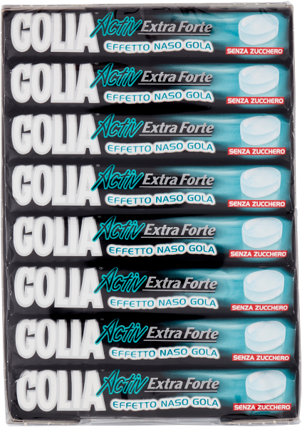GOLIA CANDY ACTIV EXTRA STRONG SUGAR FREE STICK 79 GR (24 in a box)