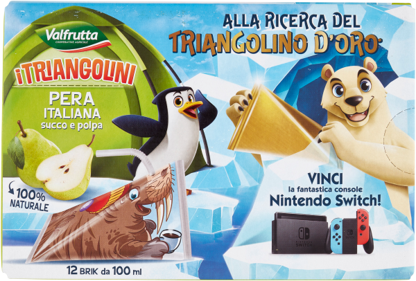 VALFRUTTA I TRIANGOLINI PEAR BRICK 100 ML X12 (6 IN A BOX)