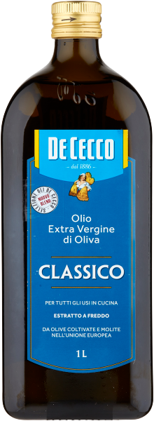 DE CECCO EXTRA VIRGIN OLIVE OIL CLASSIC 1 LT (12 in a box)