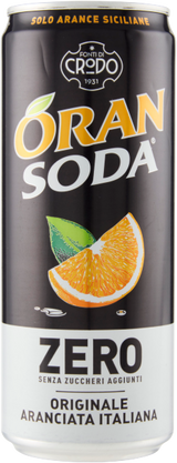 ORANSODA ZERO DRINK ORANGE CANS 330 ML (24 in a box)
