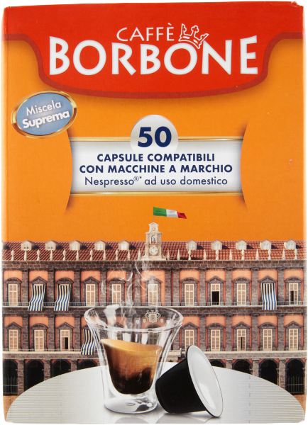 BORBONE CAFFE' CAPSULE MISCELA SUPREMA NESPRESSO X50 250 GR(1 in a