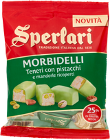 SPERLARI PRALINES TORRONCINI MORBIDELLI SOFT PISTACHI 117 GR (45 in a box)