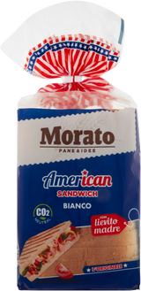 MORATO BREAD AMERICAN SANDWICH CLASSICO 550 GR (9 in a box)
