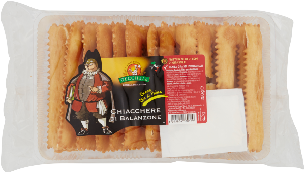 GECCHELE CHIACCHIERE DI BALANZONE 250 GR (4 in a box)