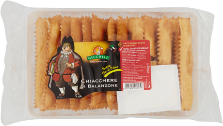 GECCHELE CHIACCHIERE DI BALANZONE 250 GR (4 in a box)