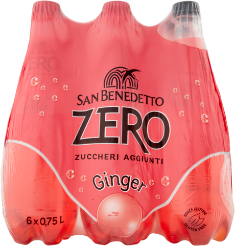 SAN BENEDETTO ZERO GINGER PET 750 ML (6 in a box)