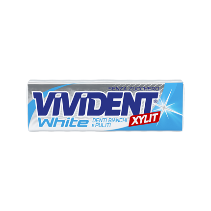 VIVIDENT CHEWING GUM XYLIT WHITE SUGAR FREE STICK 56 GR (40 in a box)