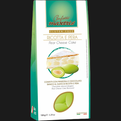 MAXTRIS CONFETTI RICOTTA AND PEAR 150 GR (12 in a box)