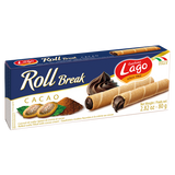 ELLEDI ROLL BREAK WAFER COCOA 80 GR (24 in a box)