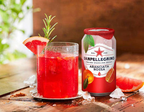 SAN PELLEGRINO ARANCIATA ROSSA CANS 330 ML (24 in a box)