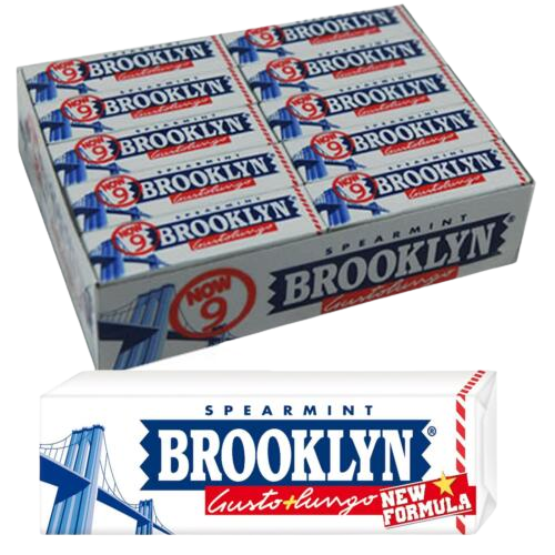 BROOKLYN CHEWING GUM SPEARMINT STICK 52 GR (20 in a box)