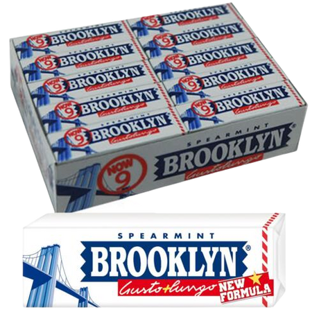 BROOKLYN CHEWING GUM SPEARMINT STICK 52 GR (20 in a box)