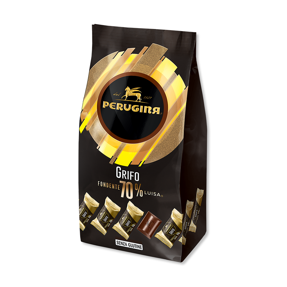 PERUGINA GRIFO PRALINES DARK CHOCOLATE 70% 200 GR (12 in a box)