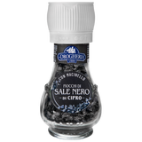 DROGHERIA ALIMENTARE SPICES BLACK SALT CIPRO WITH GRINDING CAP 35 GR (6 in a box)